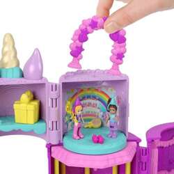 POLLY POCKET LALECZKI TORT URODZINOWY Z JEDNOROŻCEM TOREBKA FIGURKI MATTEL