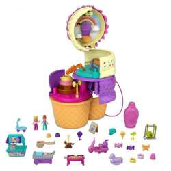 POLLY POCKET LALECZKI ZAKRĘCONE LODY HOTEL DOMEK TOREBKA FIGURKI