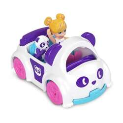 POLLY POCKET LALKA Z POJAZDEM PANDA FIGURKA KOLEKCJONERSKA 