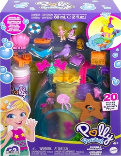 POLLY POCKET LALKI BĄBELKOWE AKWARIUM ZESTAW Z AKCESORIAMI MATTEL