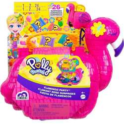 POLLY POCKET PINIATA FLAMING PINIATA ROZKŁADANA PLAŻOWA IMPREZA TROPIKALNA