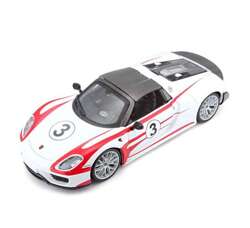 PORSCHE 918 WEISSACH SAMOCHÓD METALOWY POJAZD MODEL BBURAGO 1/24