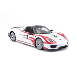 PORSCHE 918 WEISSACH SAMOCHÓD METALOWY POJAZD MODEL BBURAGO 1/24