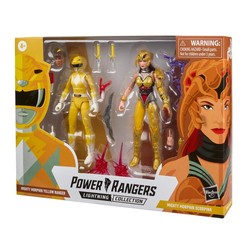 POWER RANGERS ŻÓŁTY WOJOWNIK I SCORPINA MIGHTY MORPHIN LIGHTNING FIGURKI