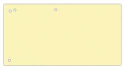 PRZEKŁADKI KARTONOWE DO SEGREGATORA 1/3 A4 190g 100 sztuk ZÓŁTE