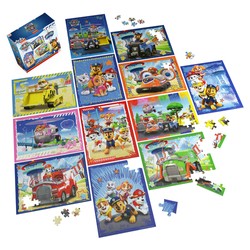 PSI PATROL PUZZLE XXL 12w1 UKŁADANEK OBRAZKI PIESKI CHASE ZUMA SPIN MASTER