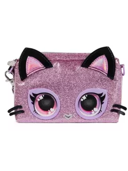 PURSE PETS TOREBKA INTERAKTYWNA KOTEK PURDY PURRFECT ŚWIECĄCE OCZY BROKAT