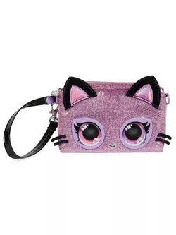 PURSE PETS TOREBKA INTERAKTYWNA KOTEK PURDY PURRFECT ŚWIECĄCE OCZY BROKAT