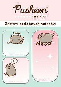 PUSHEEN KARTECZKI SAMOPRZYLEPNE NOTESY OZDOBNE 3x30 kart. KOTEK ST.MAJEWSKI