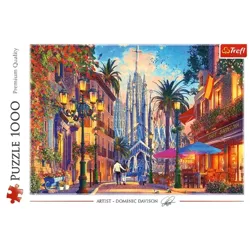 PUZZLE 1000 ELEMENTÓW BARCELONA HISZPANIA MALOWNICZA ULICZKA 10793 - TREFL