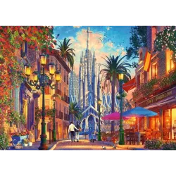 PUZZLE 1000 ELEMENTÓW BARCELONA HISZPANIA MALOWNICZA ULICZKA 10793 - TREFL