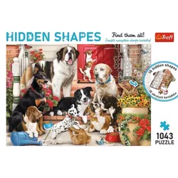 PUZZLE 1000 ELEMENTÓW HIDDEN SHAPES PSIA ZABAWA UKŁADANKA - 10675 TREFL