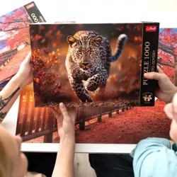 PUZZLE 1000 ELEMENTÓW PREMIUM PLUS DZIKI LEOPARD LAMPART 10818 TREFL