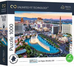 PUZZLE 1000 LAS VEGAS KASYNO FONTANNA NEVADA USA 10757 TREFL