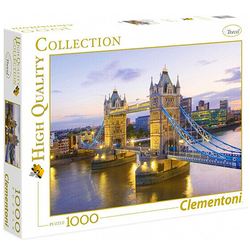 PUZZLE 1000 TOWER BRIDGE LONDYN WIELKA BRYTANIA HIGH QUALITY CLEMENTONI