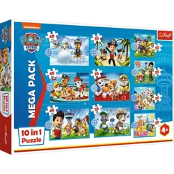 PUZZLE 10W1 NIEZAWODNA DRUŻYNA PSI PATROL 96001 TREFL 