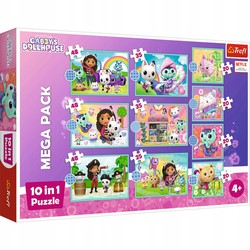 PUZZLE 10w1 KOCI DOMEK GABI W ŚWIECIE GABI 96003 TREFL