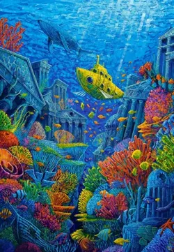 PUZZLE 1500 ATLANTIS ATLANTYDA KRAJOBRAZ OCEAN RAFA KORALOWA CASTORLAND