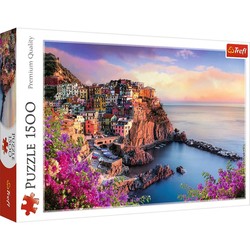 PUZZLE 1500 EL. WIDOK NA MIASTECZKO MANAROLA  TREFL 26137