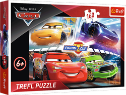 PUZZLE 160 ZWYCIĘSKI WYŚCIG AUTA CARS 15356 TREFL