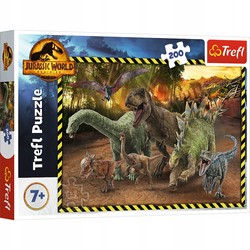 PUZZLE 200 JURASSIC WORLD DINOZAURY Z PARKU JURAJSKIEGO 13287 TREFL