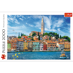 PUZZLE 2000 ELEMENTÓW ROVINJ CHORWACJA  UKŁADANKA KRAJOBRAZ - 27114 TREFL