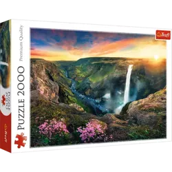 PUZZLE 2000 ELEMENTÓW WODOSPAD HAIFOSS ISLANDIA KRAJOBRAZ WIDOK TREFL 27091