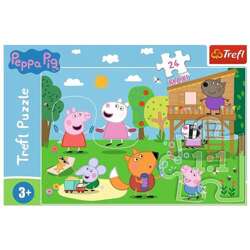 PUZZLE 24 MAXI ŚWINKA PEPPA ZABAWY NA POLANIE 14342 TREFL