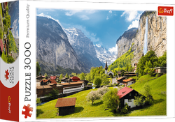 PUZZLE 3000 ELEMENTÓW LAUTERBRUNNEN SZWAJCARIA KRAJOBRAZ - 33076 TREFL