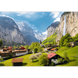 PUZZLE 3000 ELEMENTÓW LAUTERBRUNNEN SZWAJCARIA KRAJOBRAZ - 33076 TREFL