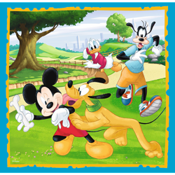 PUZZLE 3W1 MYSZKA MICKEY MIKI I PRZYJACIELE DISNEY UKŁADANKA - 34846 TREFL 