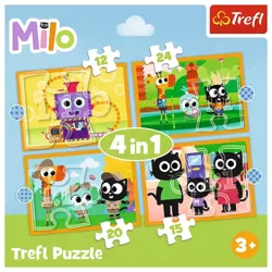 PUZZLE 4w1 POZNAJ MILO I JEGO PRZYJACIÓŁ DEA PLANETA 34654 TREFL