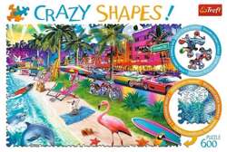 PUZZLE 600 ELEMENTÓW PLAŻA W MIAMI CRAZY SHAPES 11132 - TREFL 