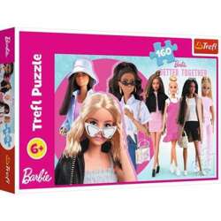 PUZZLE BARBIE 160 ELEMENTÓW LALKA BARBIE I JEJ ŚWIAT UKŁADANKA TREFL 15419