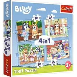 PUZZLE BLUEY 4W1 BLUEY I JEGO ŚWIAT PIESKI UKŁADANKA TREFL 34637