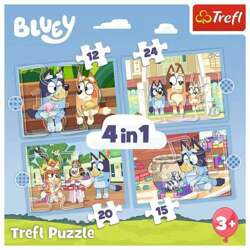 PUZZLE BLUEY 4W1 BLUEY I JEGO ŚWIAT PIESKI UKŁADANKA TREFL 34637