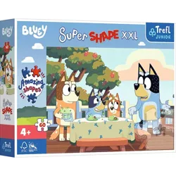 PUZZLE BLUEY I PRZYJACIELE SUPER SHAPE XXL 60 EL. TREFL 50040