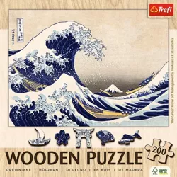 PUZZLE DREWNIANE 200 FALA W KANAGAWIE HOKUSAI KATSUHIKA 20250 TREFL