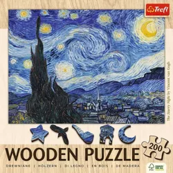 PUZZLE DREWNIANE 200 GWIAŹDZISTA NOC VINCENT VAN GOGH 20248 TREFL