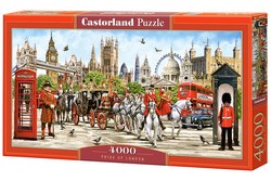 PUZZLE DUMA LONDYNU ANGLIA BIG BEN TOWER OF LONDON 4000 EL CASTORLAND