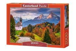 PUZZLE JESIEŃ W BAWARSKICH ALPACH KOŚCIÓŁ DROGA GÓRY 2000 CASTORLAND