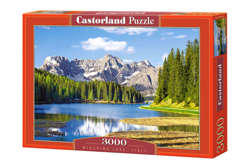 PUZZLE JEZIORO MISURINA WŁOCHY GÓRY LAS NATURA 3000EL CASTORLAND