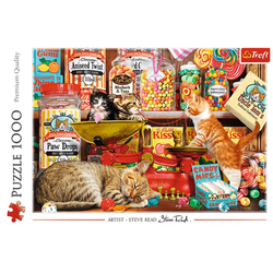 PUZZLE KOCIE SŁODKOŚCI 1000 ELEMENTÓW UKŁADANKA KOMPOZUCJA - 10630 TREFL