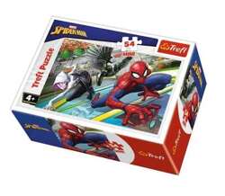 PUZZLE MINI 54 ELEMENTY CZAS NA SPIDER-MANA UKŁADANKA TREFL 19605