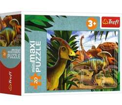 PUZZLE MINI MAXI 20 EL ŚWIAT DINOZAURÓW 21137 TREFL