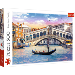 PUZZLE MOST RIALTO WENECJA WIDOK UKŁADANKA 500 EL. 37398 TREFL