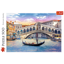 PUZZLE MOST RIALTO WENECJA WIDOK UKŁADANKA 500 EL. 37398 TREFL