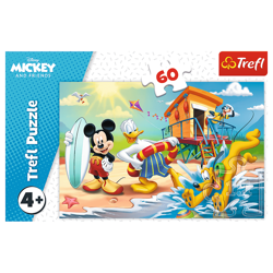 PUZZLE MYSZKA MIKI CIEKAWY DZIEŃ 60 ELEMENTÓW - 17359 TREFL 