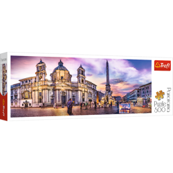 PUZZLE PANORAMA PIAZZA NAVONA RZYM 500 TREFL 29501