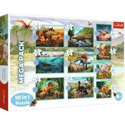 PUZZLE POZNAJ WSZYSTKIE DINOZAURY DINO UKŁADANKA 10w1 90390 TREFL